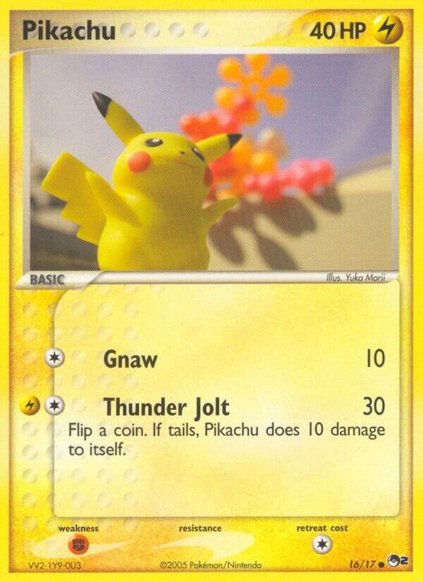Pikachu 016/017 card