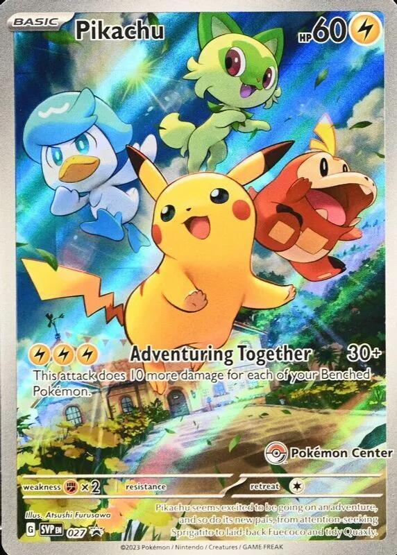 Pikachu 027 Pokemon Center Exclusive