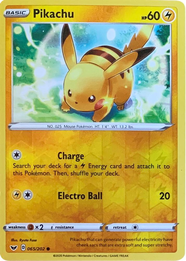 Pikachu 065/202 (Reverse Cosmos Holo) 065/202