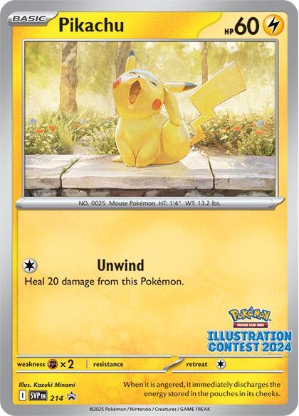 Pikachu 214 Illustration Contest 2024 card