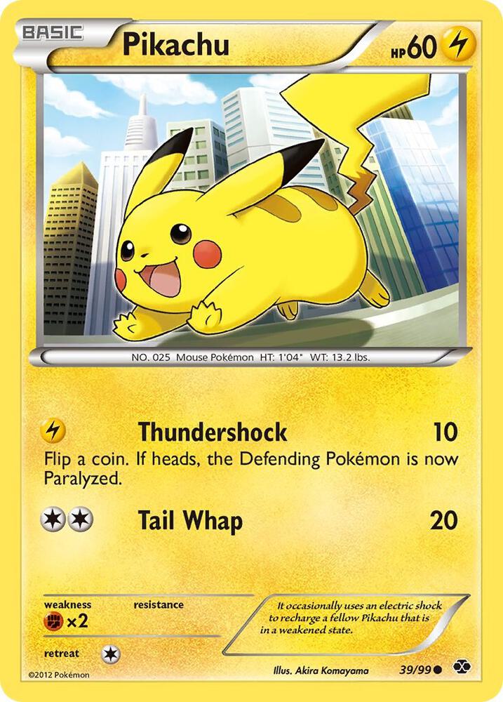 Pikachu 39/99 card
