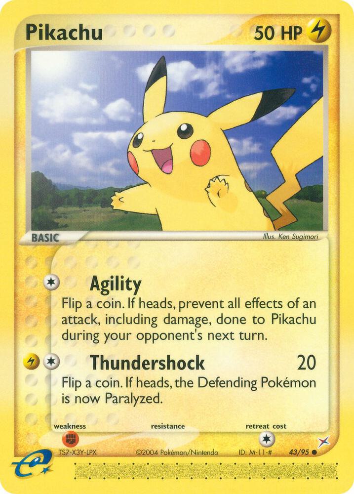 Pikachu 43/95 card