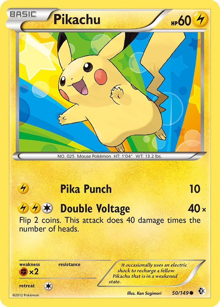 Pikachu 50/149 card