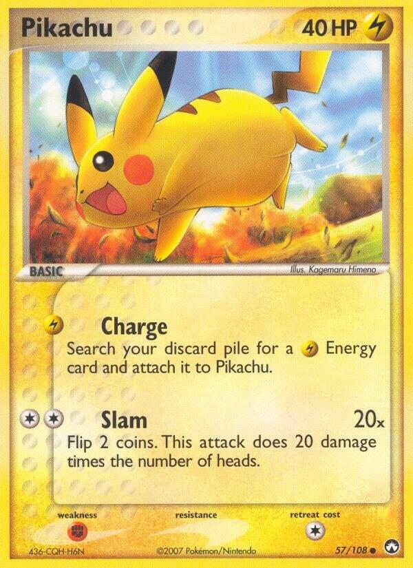Pikachu 57/108 card
