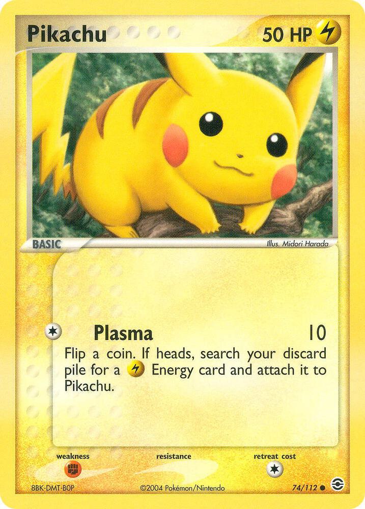 Pikachu 74/112 card