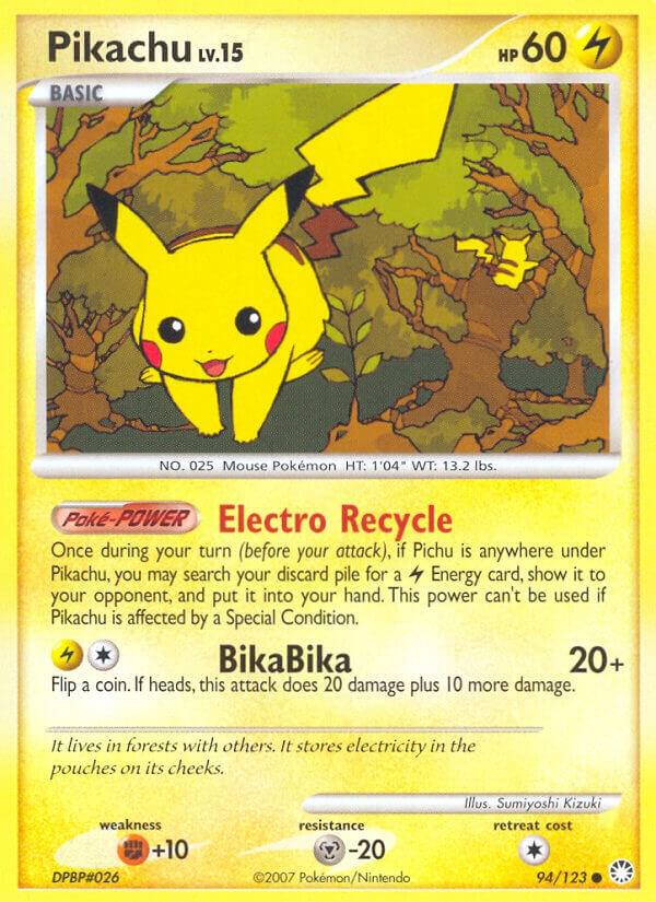 Pikachu 94/123 card