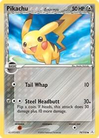 Pikachu Delta Species 79/110 card