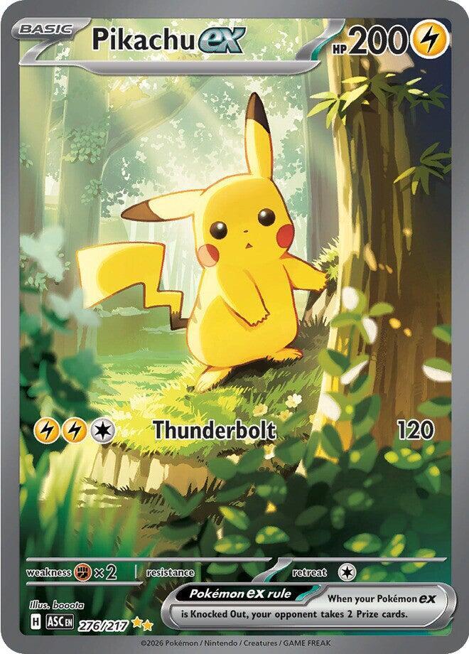 Pikachu ex 276/217 card