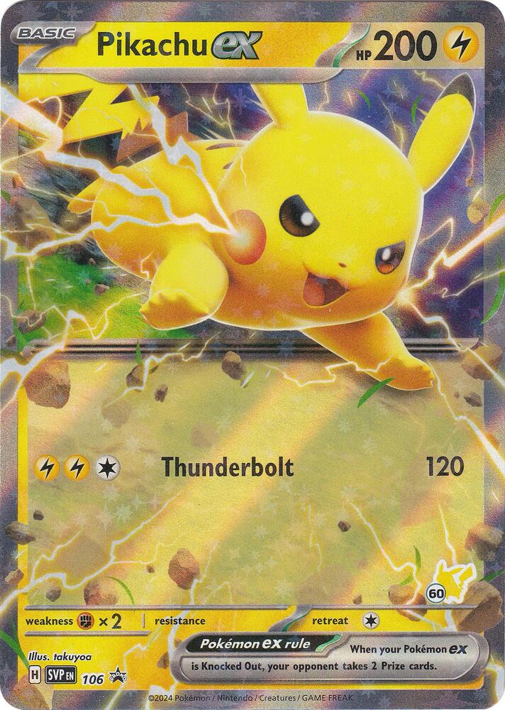 Pikachu ex Pikachu 60 106 card