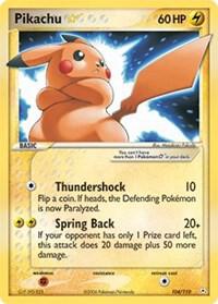 Pikachu Gold Star 104/110
