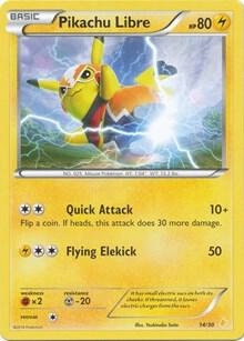 Pikachu Libre 14 Non Holo 14/30 card