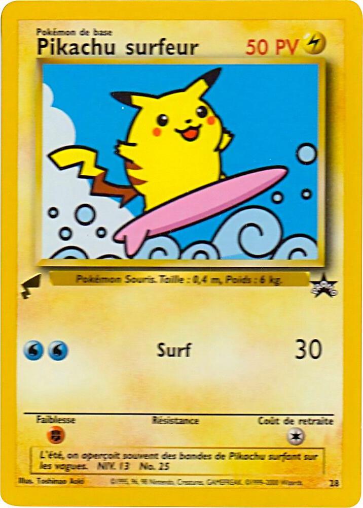 Pikachu Surfing 28 card