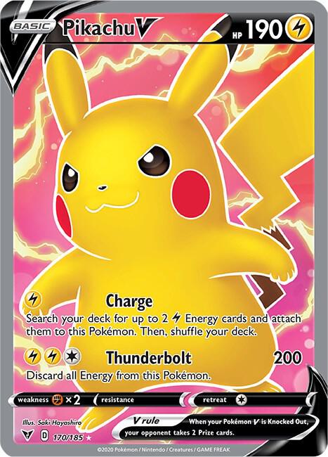 Pikachu V Full Art 170/185