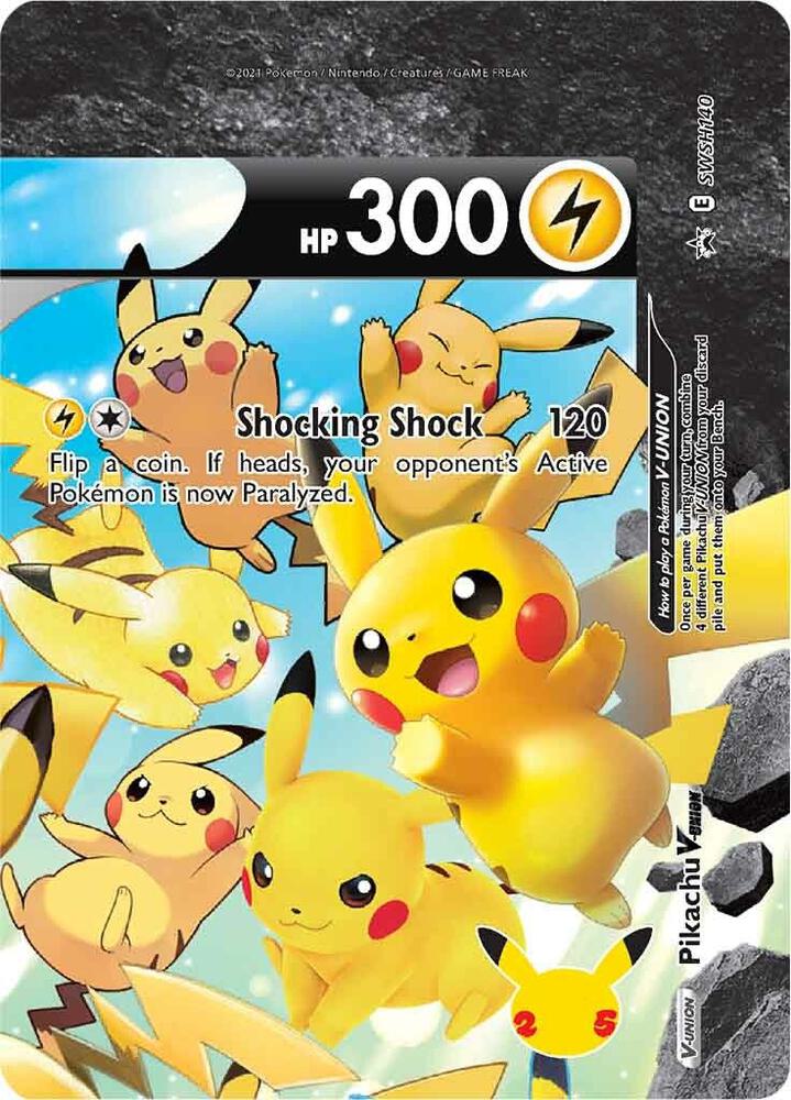 Pikachu V-UNION SWSH140 card