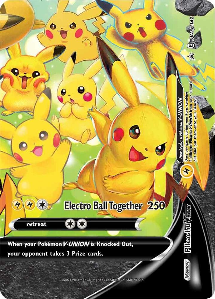 Pikachu V-UNION SWSH142 card