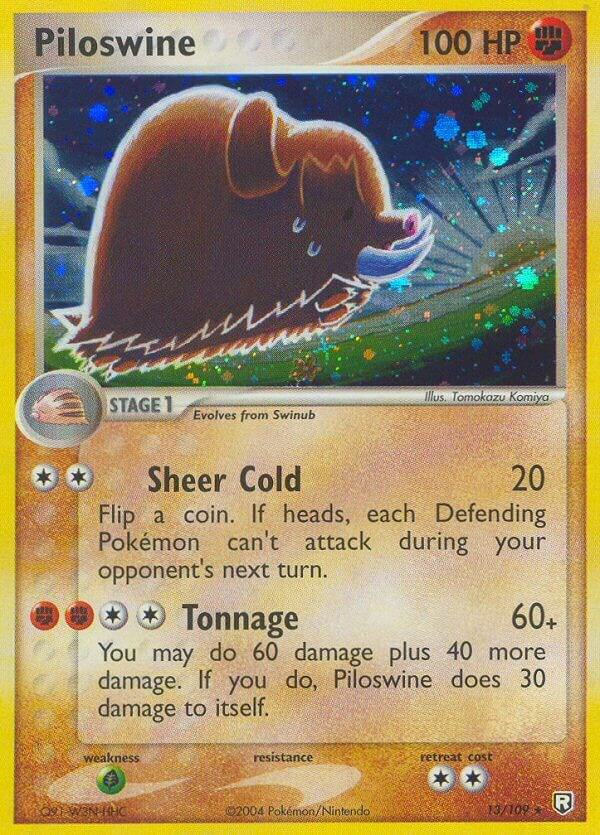 Piloswine 13/109 card