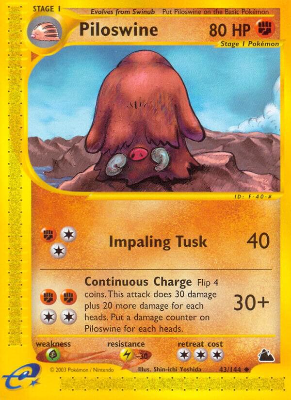 Piloswine 43 043/144 card