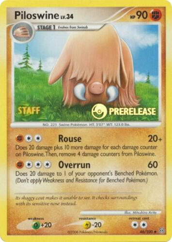 Piloswine 46 100 Prerelease card
