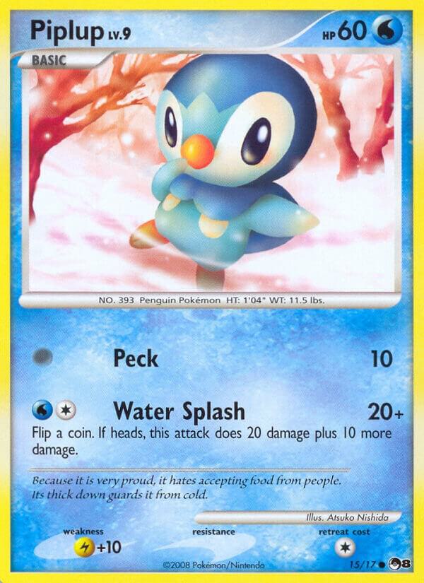 Piplup 015/017 card