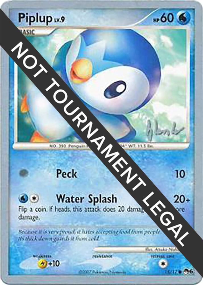 Piplup 15 2008 Dylan Lefavour 15/17 card