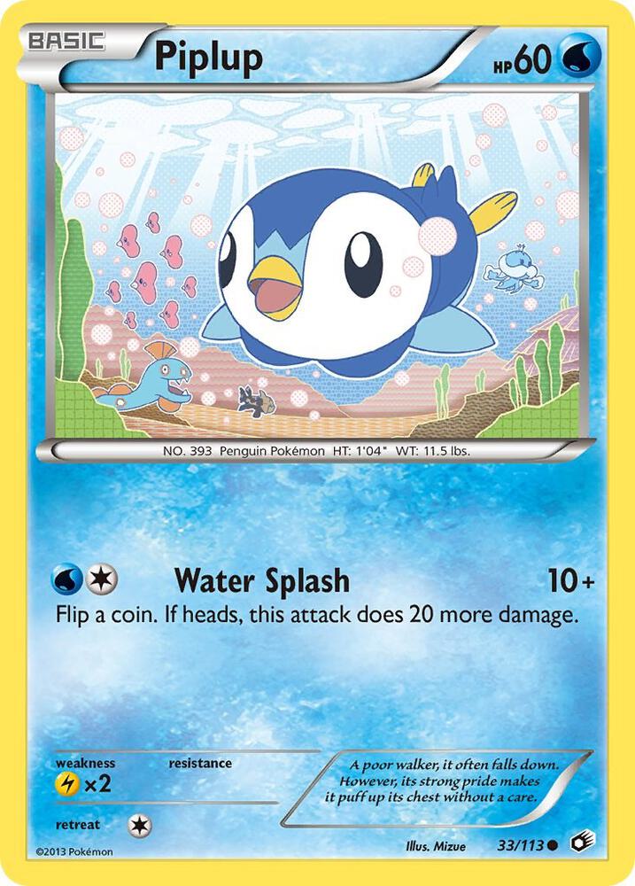 Piplup 33/113 card