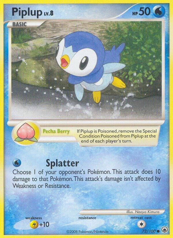 Piplup 72 72/100 card