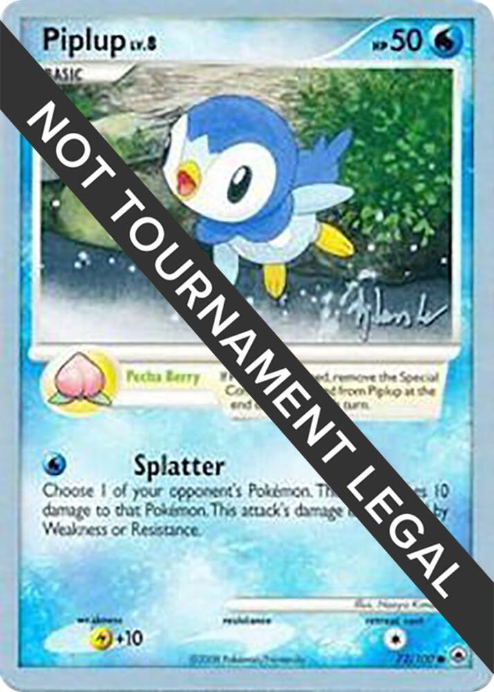Piplup 72 2008 Dylan Lefavour 72/100 card