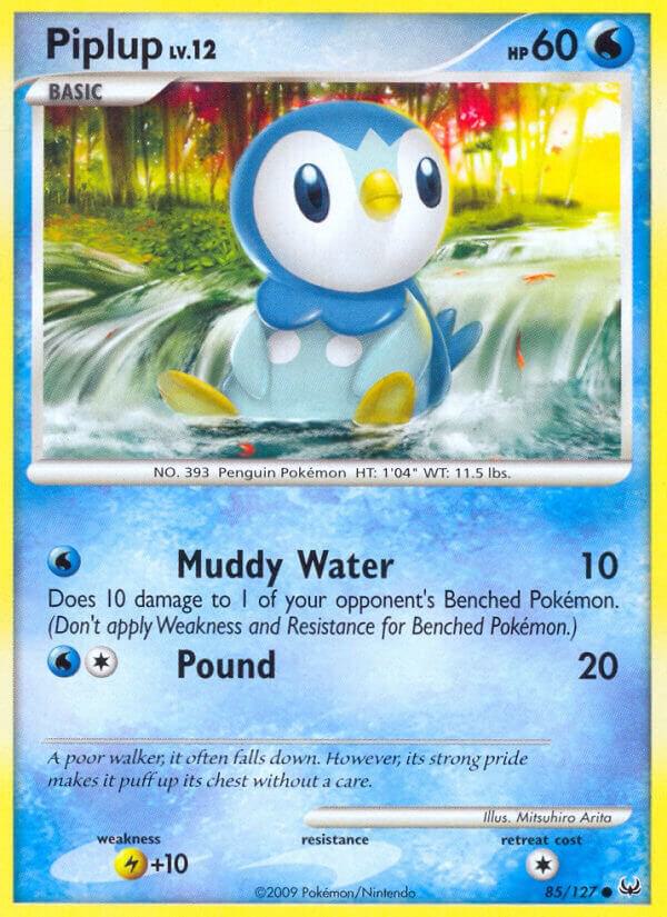Piplup 85/127 card
