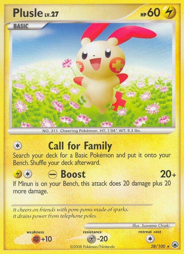 Plusle 28/100 card