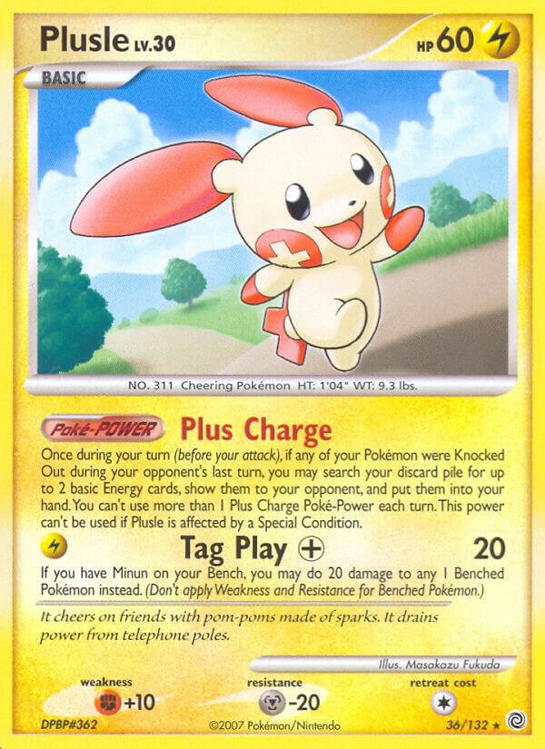 Plusle 36/132 card