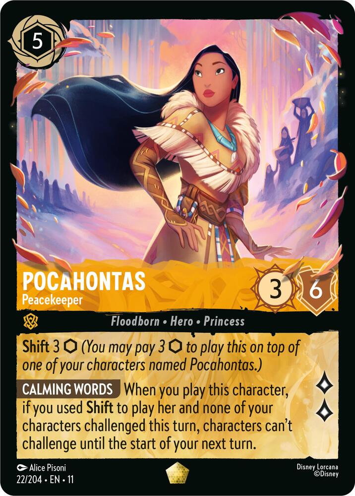 Pocahontas Peacekeeper 22/204 card