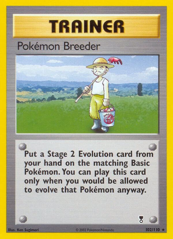 Pokemon Breeder 102/110 card