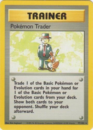 Pokemon Trader 077/102 card