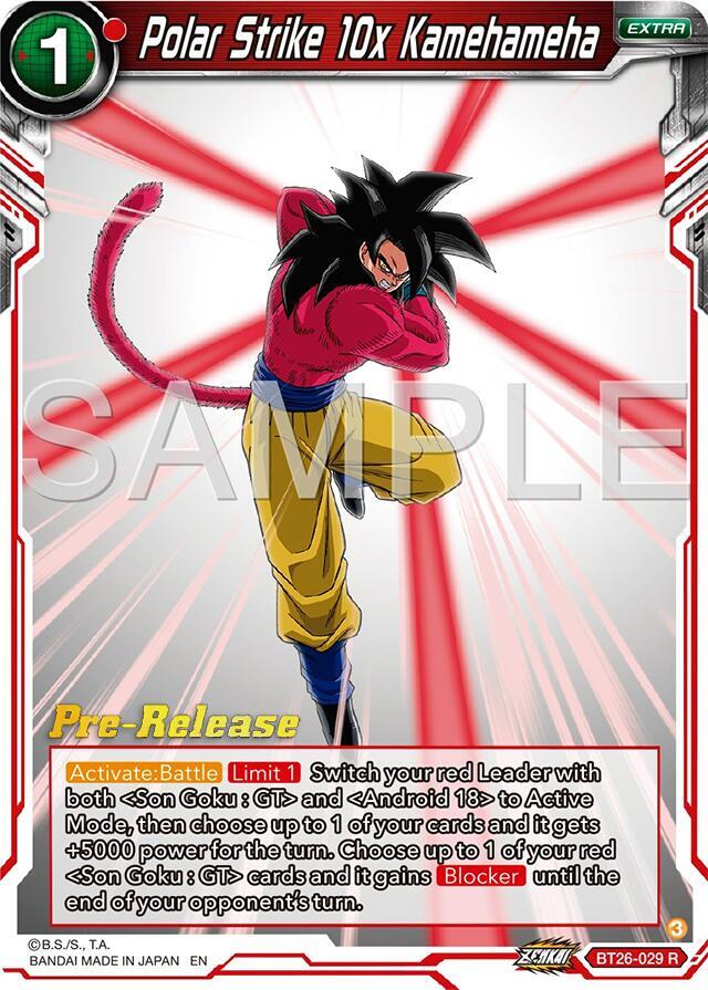 Polar Strike 10x Kamehameha BT26-029 card