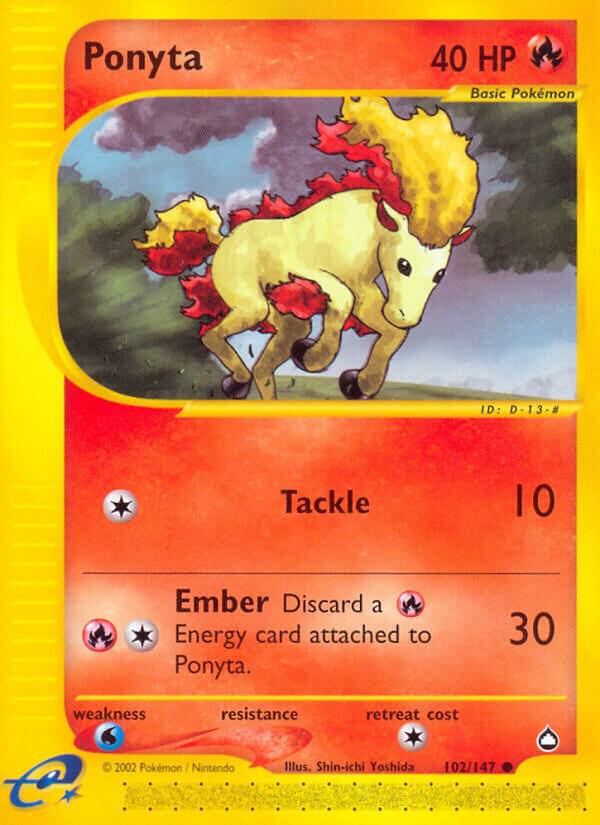 Ponyta 102/147 card