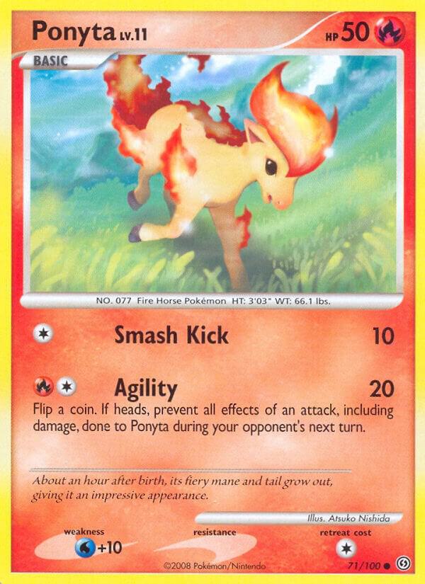 Ponyta 71/100 card