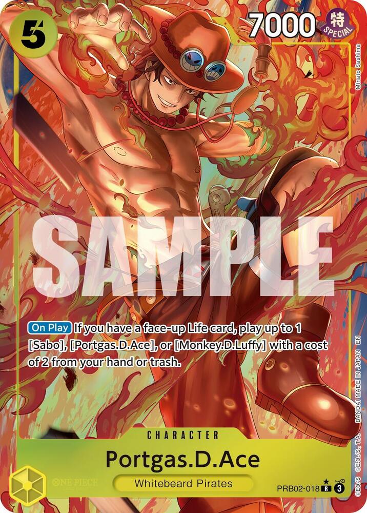 Portgas.D.Ace PRB02-018 (Alternate Art) PRB02-018 card