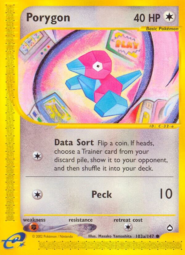 Porygon 103a 103a/147 card