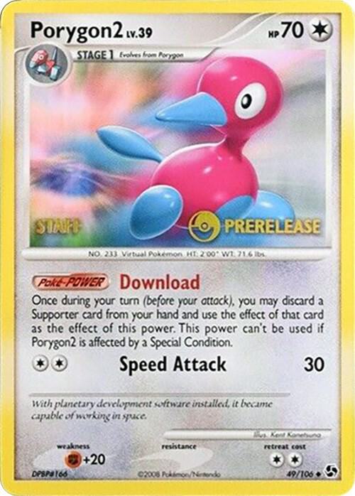 Porygon2 49 106 Prerelease card