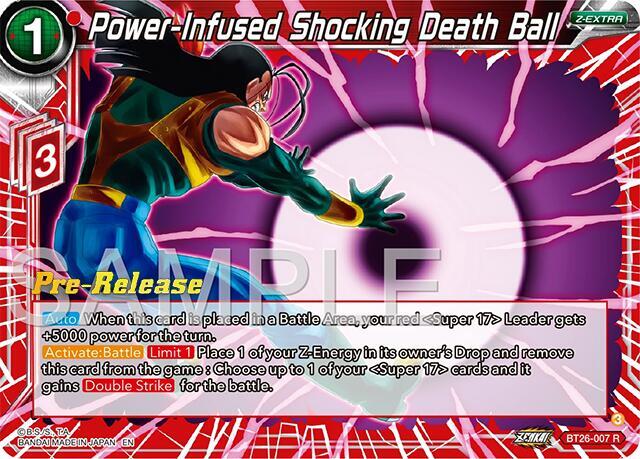 Power Infused Shocking Death Ball BT26-007 carta