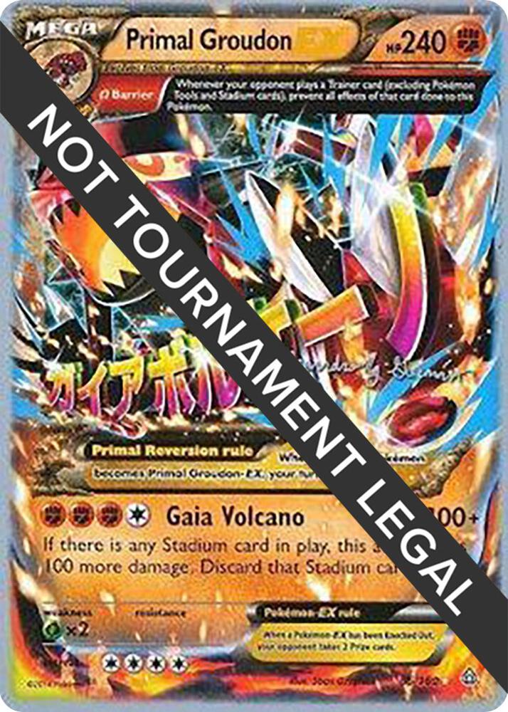 Primal Groudon EX 2015 Alejandro Ng Guzman 86/160 card