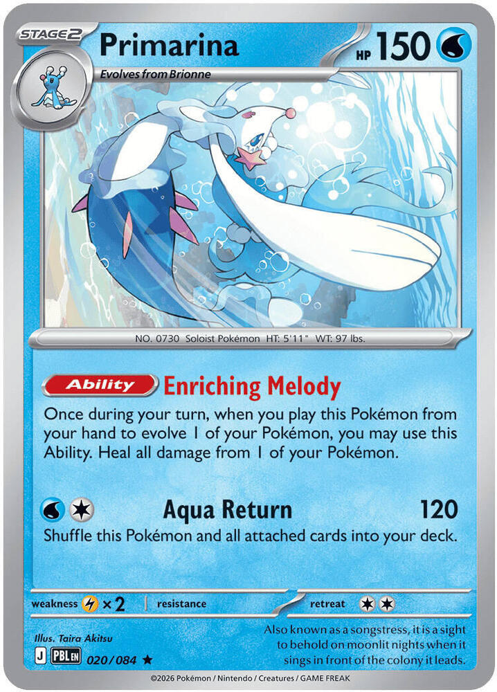 Primarina 20 card