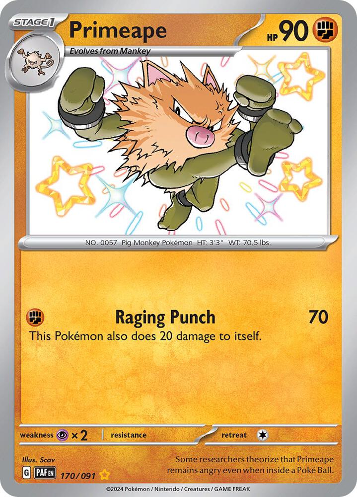 Primeape 170/091 card