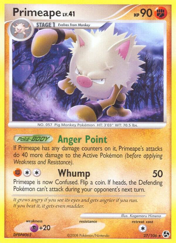 Primeape 27/106 carta