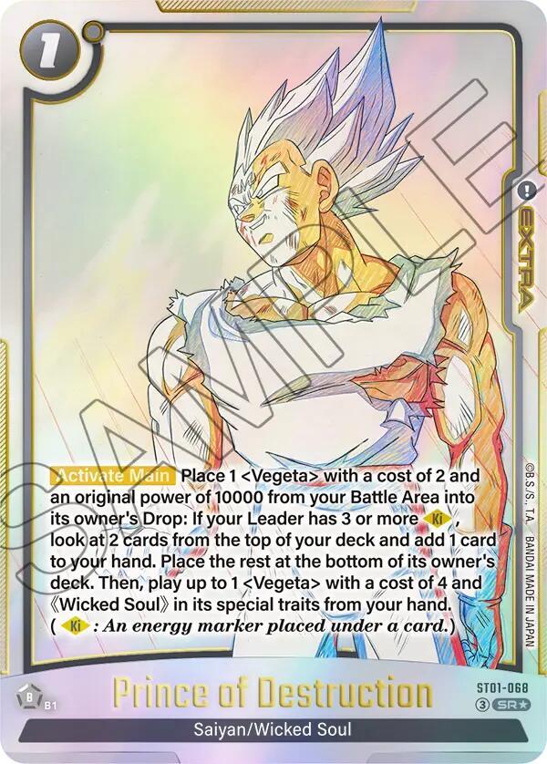 Prince of Destruction Alternate Art ST01-068 card