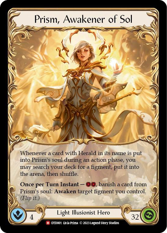 Prism Awakener of Sol DTD001 card