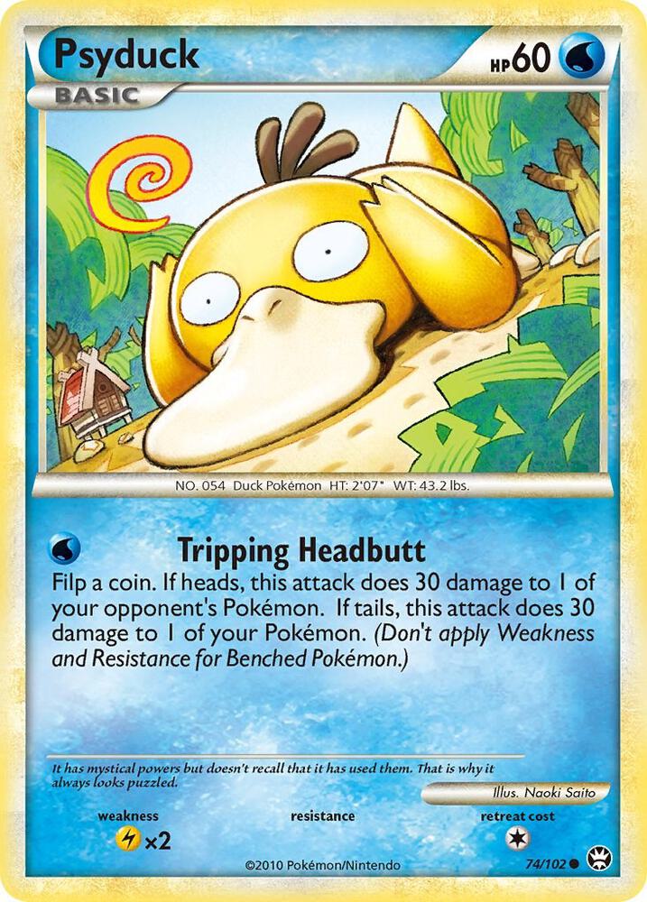 Psyduck 74/102 card