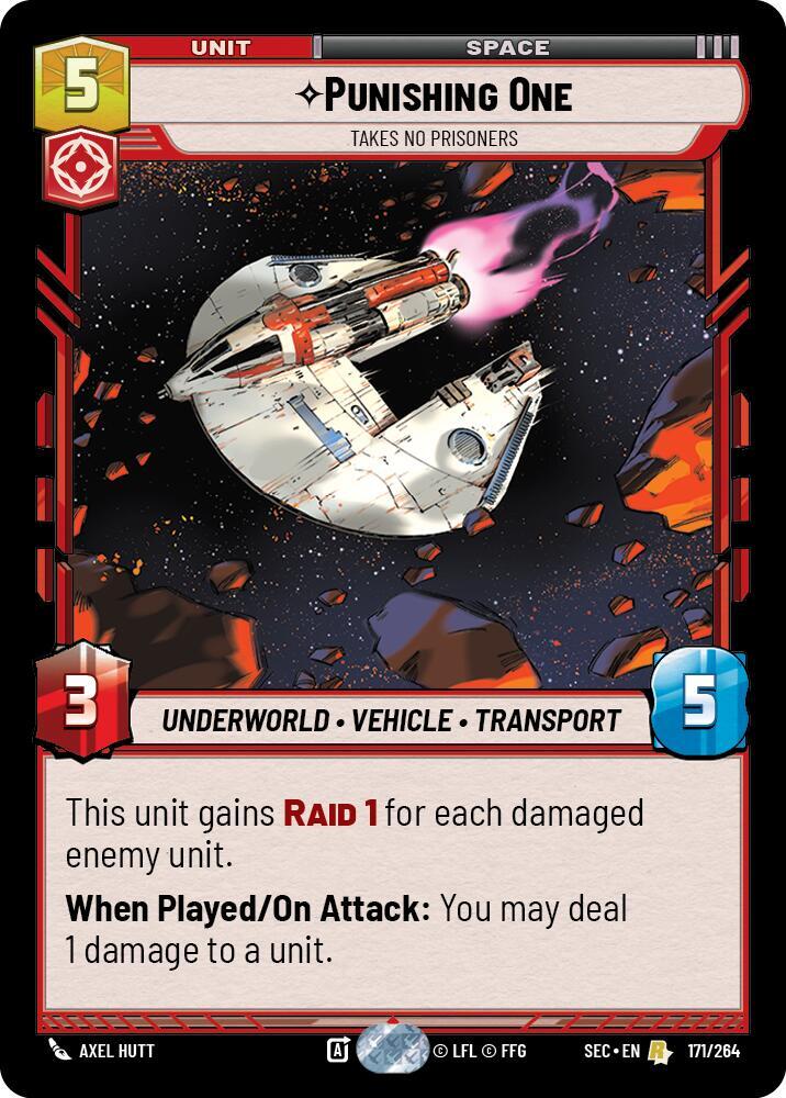 Punishing One Takes No Prisoners 171/264 card