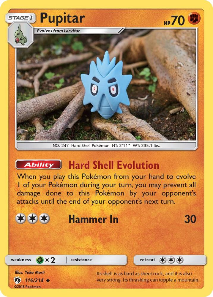 Pupitar 116/214 card