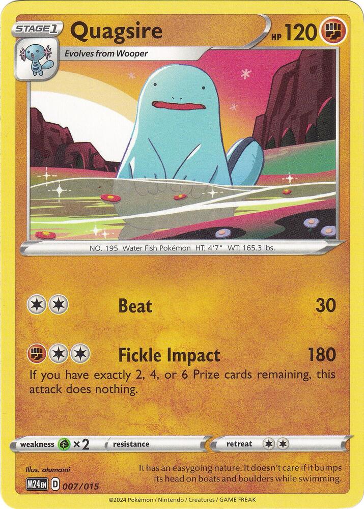 Quagsire 007/015 carta